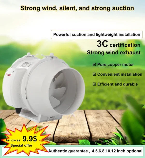 Pvc Duct Fans, 220V, 325 - view 6