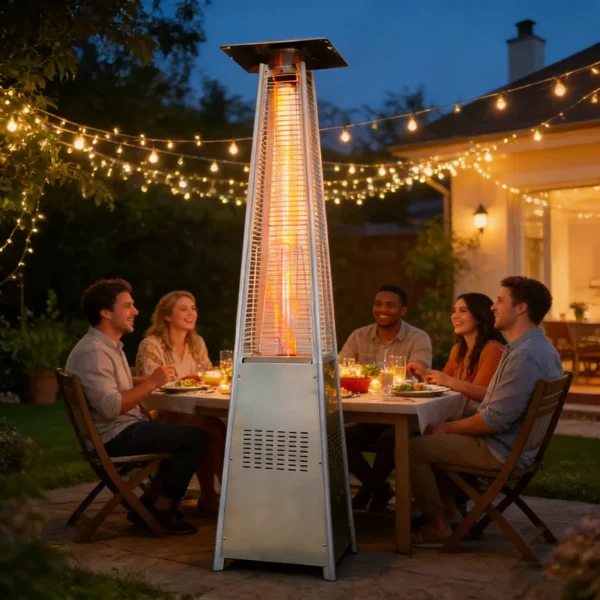 Pyramid Patio Heater, 48000, BTU, Stainless, Steel - view 4
