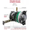 Quality Aluminum Diaphragm Pumpdiaphragm, Pneumatic, QBY4-15PP - view 4
