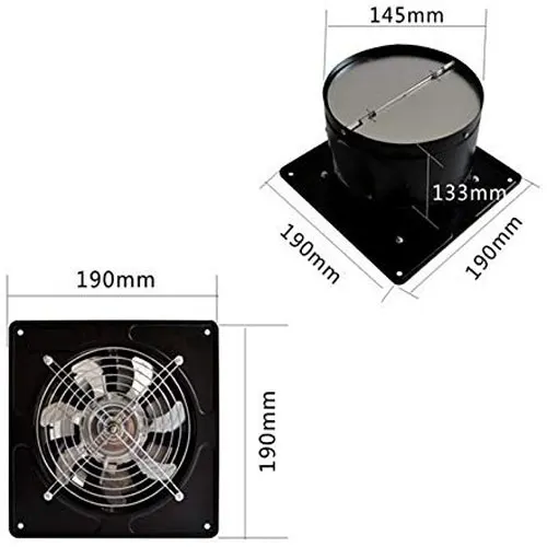 Quality Exhaust Fan, REVE, Wall - view 2