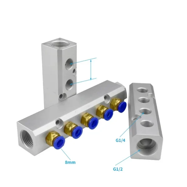 Quick Plug Connector, BSP, 30x30mm, G1/2, Aluminum - view 2