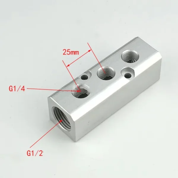 Quick Plug Connector, BSP, 30x30mm, G1/2, Aluminum - view 6