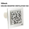 Quiet Bathroom Exhaust Fan, Ceiling, 35dB, ABS