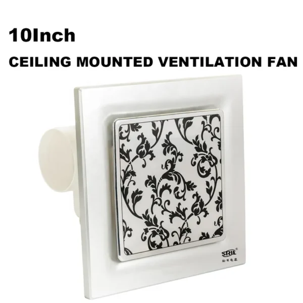 Quiet Bathroom Exhaust Fan, Ceiling, 35dB, ABS
