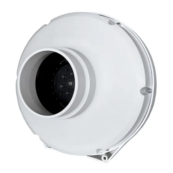 Quiet Centrifugal Duct Fan, Copper, Plastic, Inline