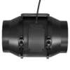 Quiet Inline Exhaust Fan, 380, CFM, 220v