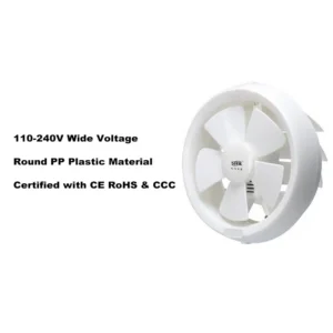 Quiet Wallwindow-mounted Exhaust Fan, 6Inch, 110-240V