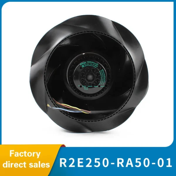 R2e250-ra50-01 Centrifugal Cooling Fan, 250mm, 230V, 210/285W - view 3