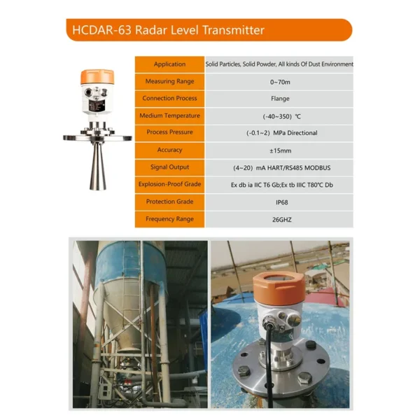Radar Level Sensor Boiler, HCCK, Aluminum Alloy - view 2