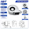 Radial Blower, G2E140-AL40-01, 230V, 140mm, 105W - view 3
