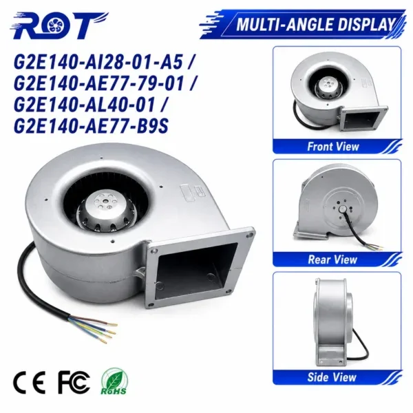 Radial Blower, G2E140-AL40-01, 230V, 140mm, 105W - view 6