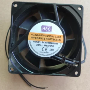 Radial Cooling Fan, 230V, 92x92x38mm, 220V, 9238mm