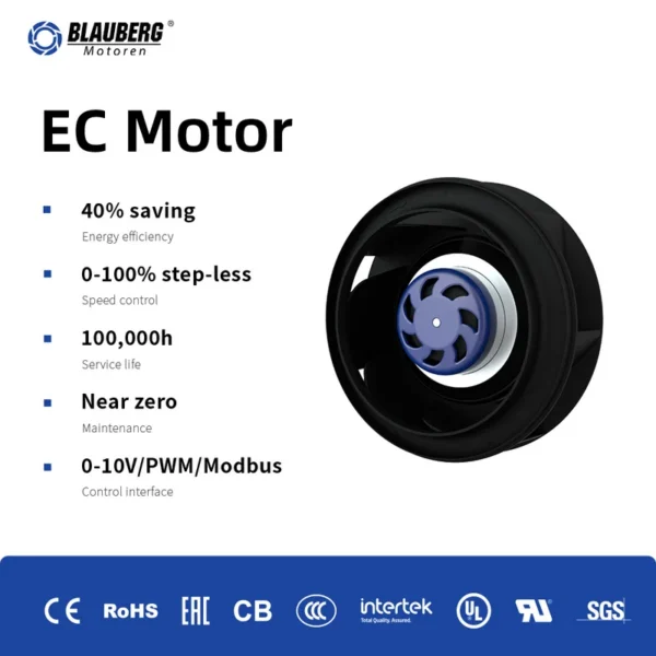 Radial Fan, 200mm, AHU, Plastic, 230V - view 2