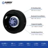 Radial Fan, 200mm, AHU, Plastic, 230V - view 3