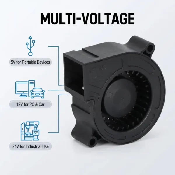Radial Fan, IP68, Waterproof, 6025, 12V - view 3