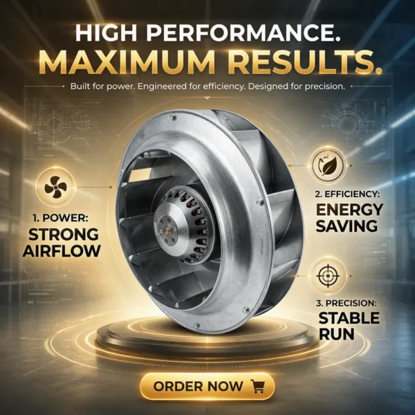 Radial Fan, XH220FLW-A, 380V, 80W, Plastic - view 4