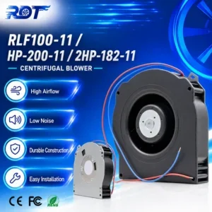 Radial Heating Blower, RLFHP-200-11, 12V, 80m3/h