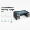Rain Sensor Hidden Motor, Aluminum, Roof - view 2
