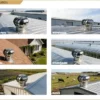 Rainproof Roof Turbine Ventilator, Stainless, Steel, 304 - view 6
