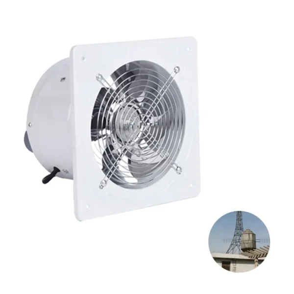 Range Hood Exhaust Fan, 220V, Cast, Axial, Wall - view 2