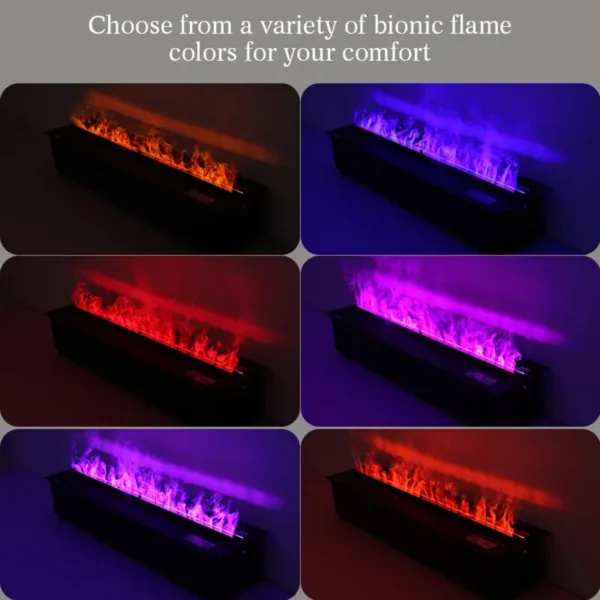 Recessed Water Vapor Fireplace, 3D, APP - view 2