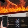 Recessed Water Vapor Fireplace, 3D, APP - view 5