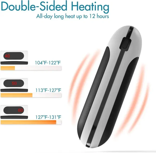 Rechargeable Hand Warmer, 10000mAh, 131, 12hrs - view 2