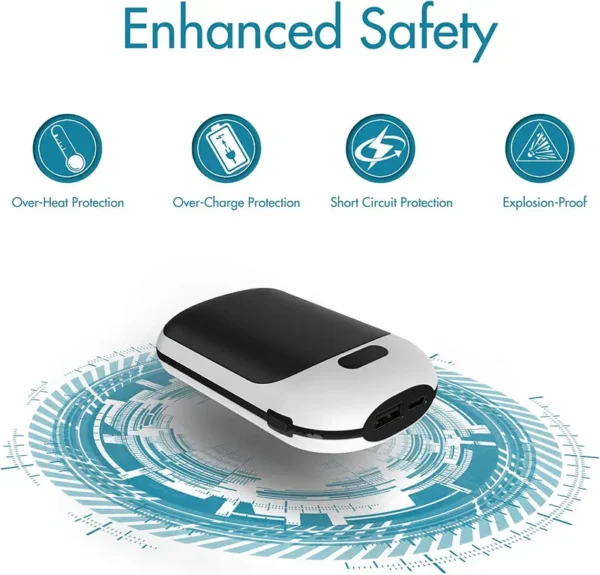 Rechargeable Hand Warmer, 10000mAh, 131, 12hrs - view 5