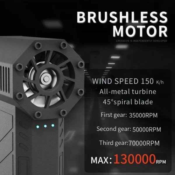 Rechargeable Mini Fan, 130, 000, RPM - view 6