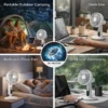 Rechargeable Mini Fan, LiFePO4, Solar