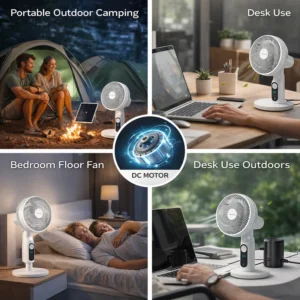 Rechargeable Mini Fan, LiFePO4, Solar