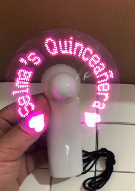 Rechargeable Mini Portable Fan, USB, LED - view 2