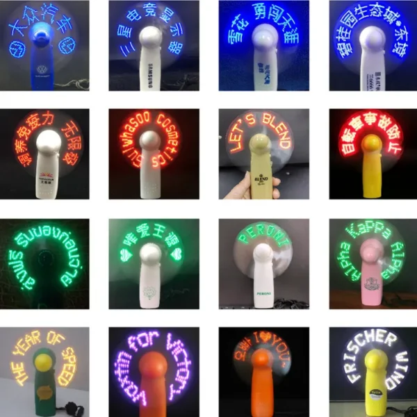 Rechargeable Mini Portable Fan, USB, LED - view 6