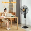 Rechargeable Stand Fan, Portable, 35W(0.05hp), Plastic