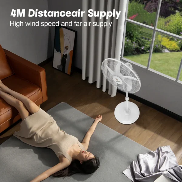 Rechargeable Stand Fan, Portable, 35W(0.05hp), Plastic - view 3