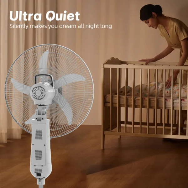 Rechargeable Stand Fan, Portable, 35W(0.05hp), Plastic - view 4
