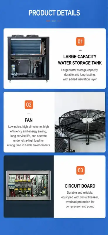 Recirculating Industrial Chiller, 25HP, 80HP, 100HP, 120HP - view 4