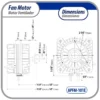 Refrigeration Condenser, APFM-101E, 10W, 115V, 60Hz - view 2