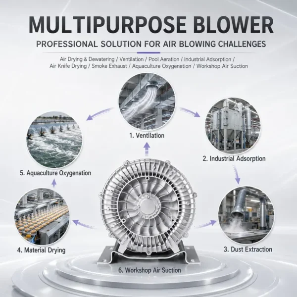 Regenerative Blower, 240 V, Electric - view 6