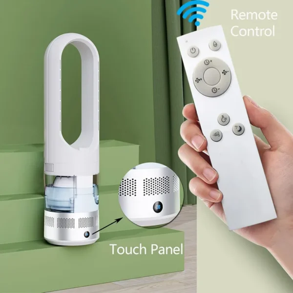 Remote Control Electric Mist Fan with Water Spray for Cooling and Humidification - view 2