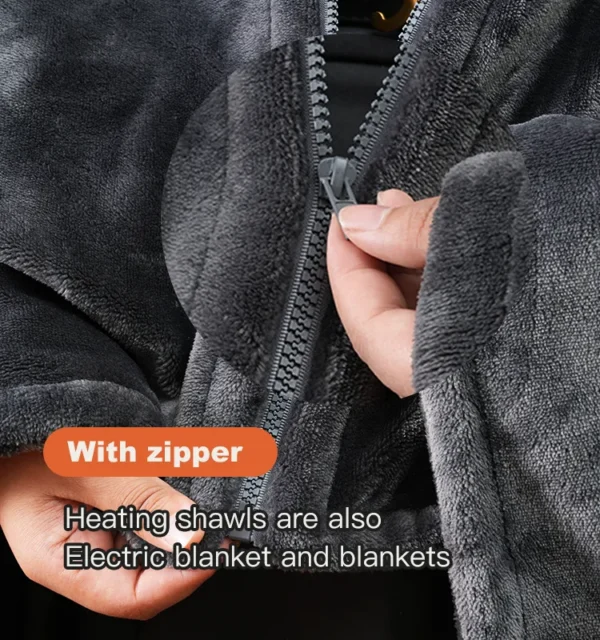 Remote Electric Wrap Blanket, 10, Flannel Fleece - view 2