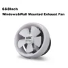 Residential Round Exhaust Fan, SRIL, 6", Wall