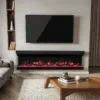Rgb Led Electric Fireplace, Wall, 750/1500W - view 2