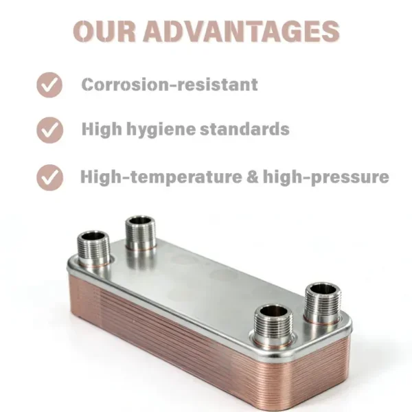 RIYI Brazed Plate Heat Exchanger, 304SS or Titanium, to 225C - view 4