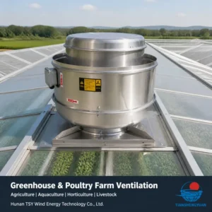 Roof Axial Exhaust Fan, Aluminum, 220V/380V