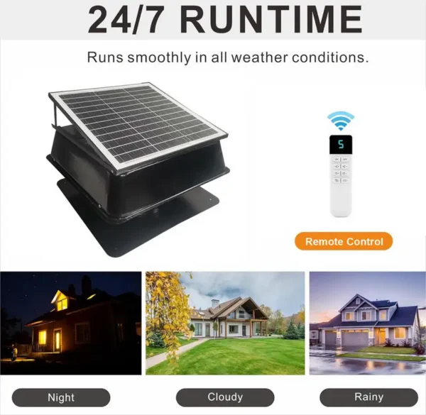 Roof Exhaust Fans, 40W, Solar - view 6