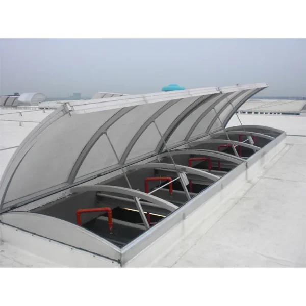 Roof Exhaust Fans, Aluminum, Skylight