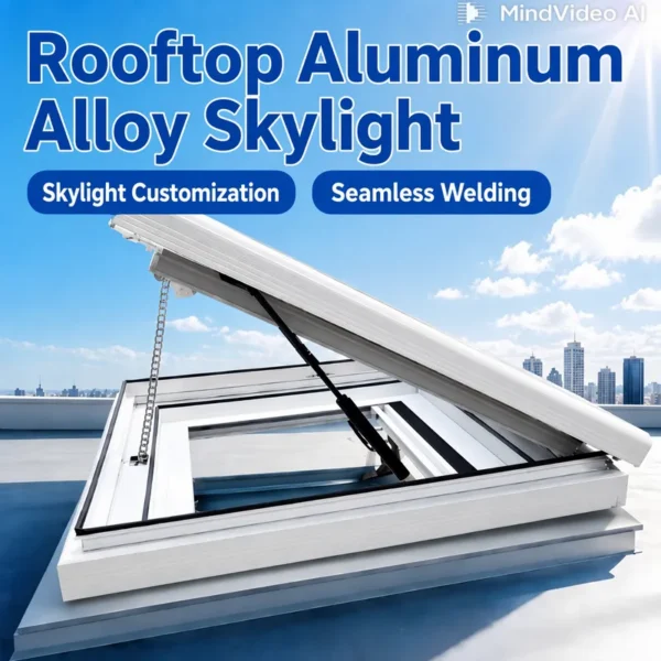 Roof Exhaust Fans, Aluminum, Skylight - view 4