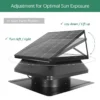 Roof Exhaust Fans, Brushless, 40W, Solar, 5-Year - view 4