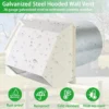 Roof Exhaust Fans, Wall, Galvanized Steel - view 3